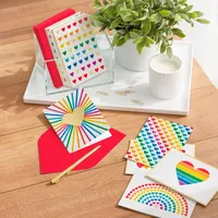 Rainbow Hearts Boxed Blank Notes Assortment, Pack of 24 for only USD 14.99 | Hallmark