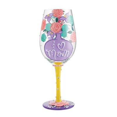 Lolita I (Heart) Mom Handpainted Wine Glass, 15 oz. for only USD 29.99 | Hallmark