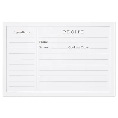 Standard Recipe Cards, Pack of 36 for only USD 6.99 | Hallmark