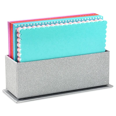 Scalloped Edge Assorted Blank Flat Note Cards in Caddy, Pack of 40 for only USD 14.99 | Hallmark