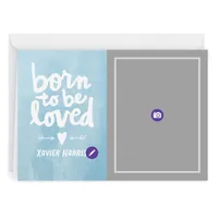 Personalized Born to Be Loved New Baby Photo Card for only USD 4.99 | Hallmark