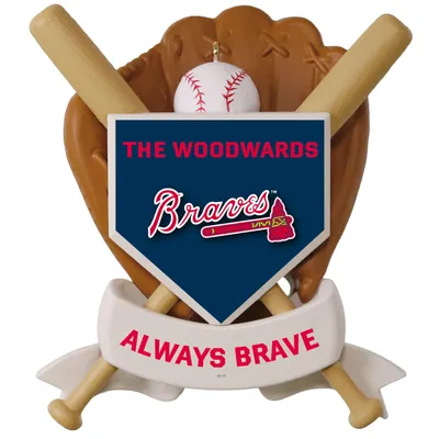 MLB Atlanta Braves™ Baseball Personalized Ornament