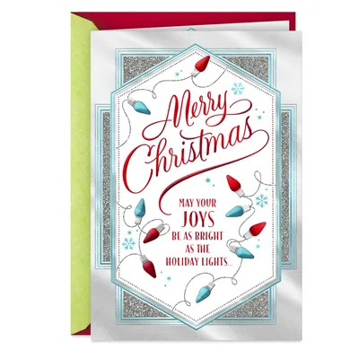 Joys as Bright as Holiday Lights Christmas Card for only USD 6.59 | Hallmark