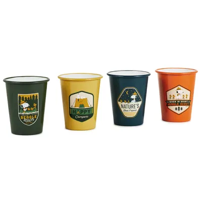 Peanuts® Beagle Scouts Drinking Cups, Set of 4 for only USD 39.99 | Hallmark