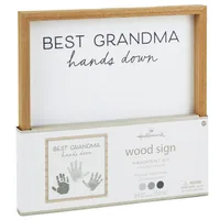 Best Grandma Hands Down Wood Sign Handprint Kit for only USD 24.99 | Hallmark