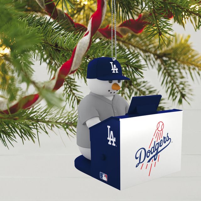 MLB Los Angeles Dodgers Baseball Jersey Metal Hallmark Ornament