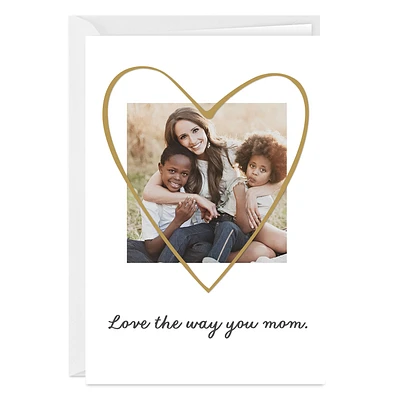 Gold Heart Folded Love Photo Card for only USD 4.99 | Hallmark