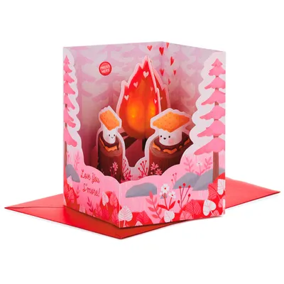 Love You S'More Musical 3D Pop-Up Valentine's Day Card With Light for only USD 8.99 | Hallmark