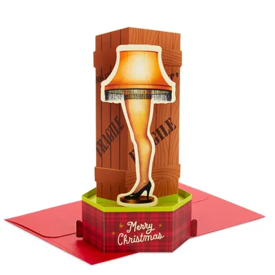 A Christmas Story™ Leg Lamp 3D Pop-Up Christmas Card for only USD 7.99 | Hallmark