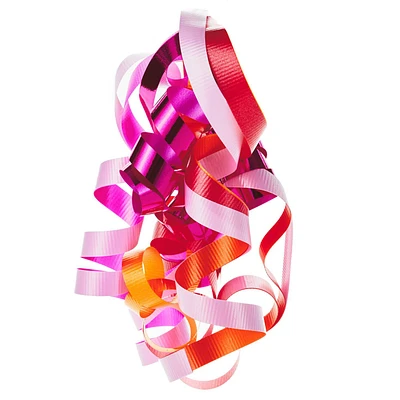 6 1/2" Red/Orange/Pink Curly Ribbon Gift Bow for only USD 1.99 | Hallmark