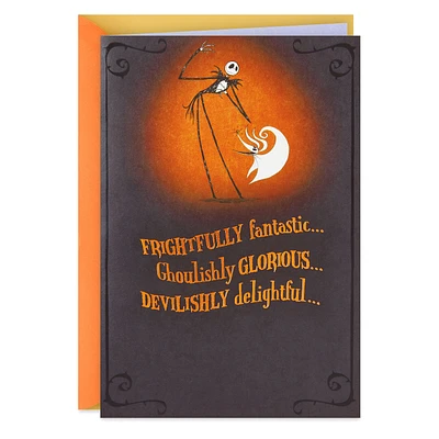 Disney Tim Burton's The Nightmare Before Christmas Jack and Zero Musical Halloween Card for only USD 5.99 | Hallmark