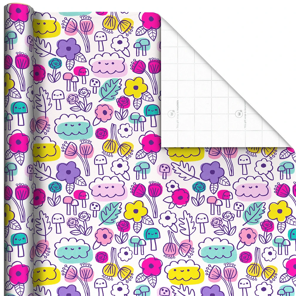 Floral Doodles Wrapping Paper, 20 sq. ft. for only USD 4.99 | Hallmark