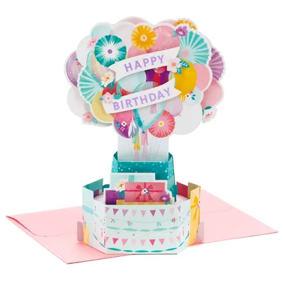 Balloons and Presents 3D Pop-Up Birthday Card for only USD 7.99 | Hallmark