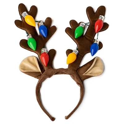 Lotsa Lites! Jumbo Light-Up Antlers Headband for only USD 7.99 | Hallmark