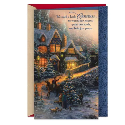 Thomas Kinkade Peace in Our Hearts Christmas Card for only USD 5.59 | Hallmark