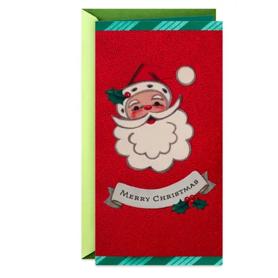 Merry Christmas Vintage Santa Money Holder Christmas Card for only USD 3.99 | Hallmark