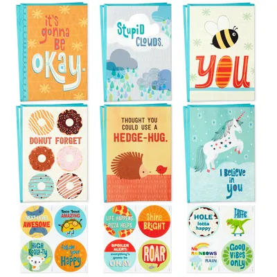 Whimsical Assorted Kids' Encouragement Cards With Stickers, Pack of 12 for only USD 9.99 | Hallmark