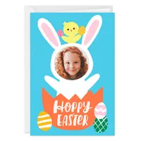 Personalized Bunny Face Hoppy Easter Photo Card for only USD 4.99 | Hallmark