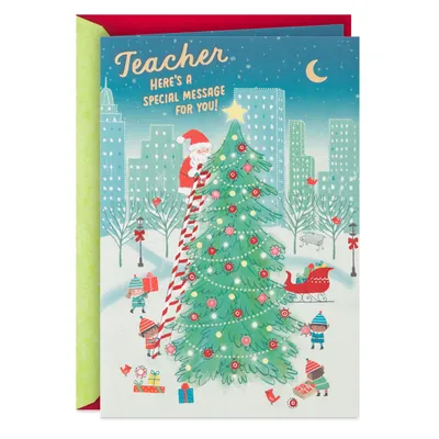 Many Thanks for All You Do Christmas Card for Teacher for only USD 2.99 | Hallmark