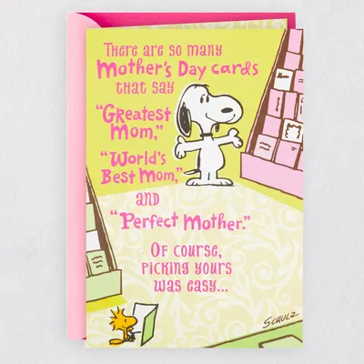 Peanuts® Snoopy Shopping Funny Mother's Day Card With Mini Cards for only USD 5.59 | Hallmark