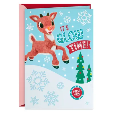 Rudolph the Red-Nosed Reindeer® Glow Time Musical Christmas Card With Light for only USD 9.59 | Hallmark