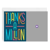 Personalized Thanks a Million Thank-You Photo Card for only USD 4.99 | Hallmark