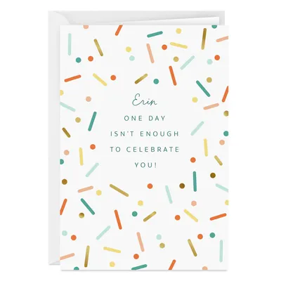 Colorful Confetti Folded Photo Card for only USD 4.99 | Hallmark