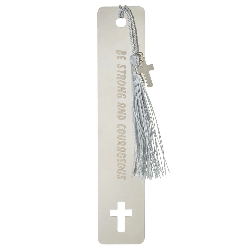 Be Strong and Courageous Metal Bookmark With Cross Charm for only USD 12.99 | Hallmark