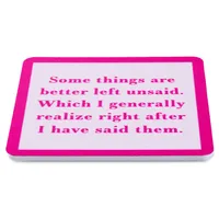 Drinks on Me Left Unsaid Funny Coaster for only USD 4.99 | Hallmark