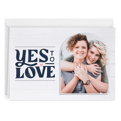 Yes to Love Folded Love Photo Card for only USD 4.99 | Hallmark