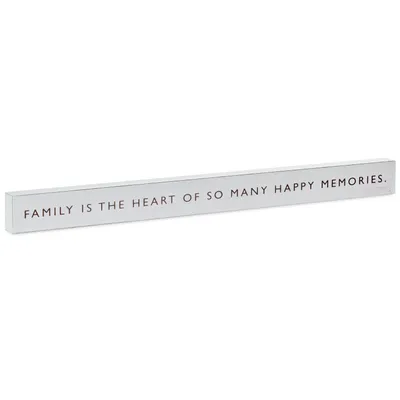 Family Is the Heart Wood Quote Sign, 23.5x2 for only USD 14.99 | Hallmark