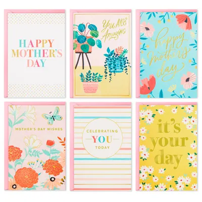 Illustrated Floral Assorted Mother's Day Cards, Pack of 36 for only USD 18.99 | Hallmark