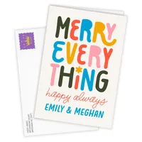 Personalized Merry Everything Holiday Card for only USD 4.99 | Hallmark