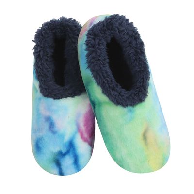 snoozies! Dark Blue Cotton Candy Women's Slippers, Small