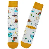 Walt Disney World 50th Anniversary Park Attractions Novelty Crew Socks for only USD 14.99 | Hallmark