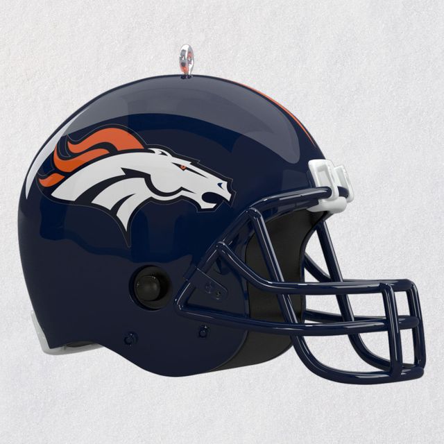 NFL Denver Broncos Football Helmet Metal Hallmark Ornament