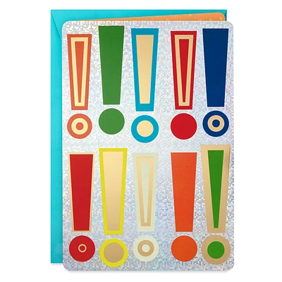 16" Exclamation Points Jumbo Congratulations Card for only USD 9.99 | Hallmark