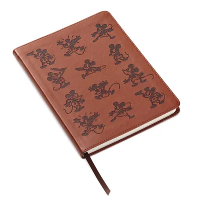 Disney Mickey Mouse Brown Faux Leather Journal for only USD 14.95 | Hallmark