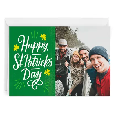 Personalized Shamrocks St. Patrick’s Day Photo Card for only USD 4.99 | Hallmark