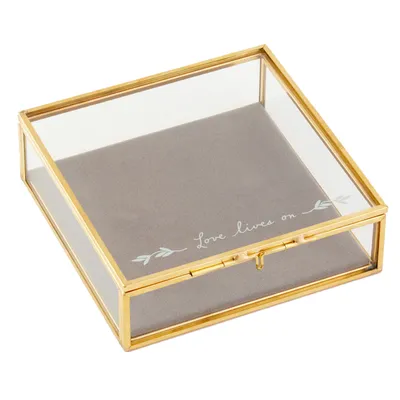 Love Lives On Glass Memory Box, 5x5 for only USD 16.99 | Hallmark