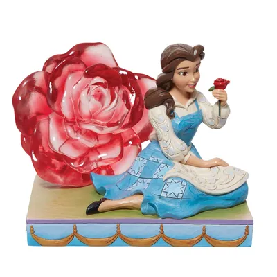 Jim Shore Disney Belle and Rose Figurine, 4.75" for only USD 79.99 | Hallmark