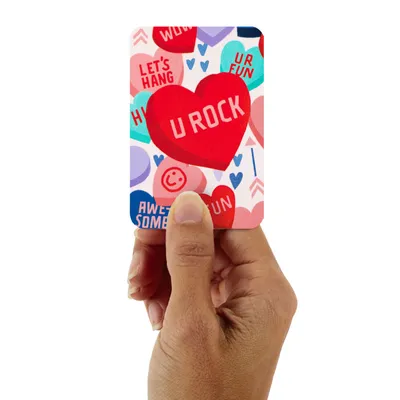 3.25" Mini U Rock Candy Hearts Valentine's Day Card for only USD 1.99 | Hallmark