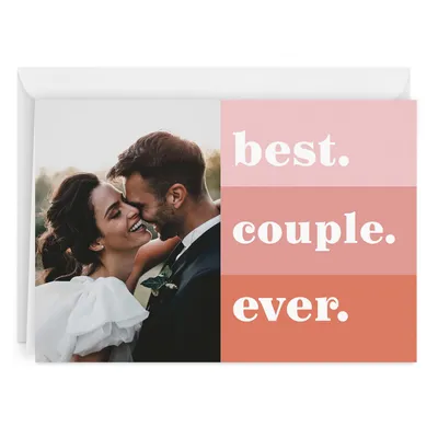 Pink-Hued Stripes Folded Photo Card for only USD 4.99 | Hallmark