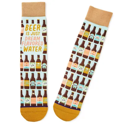 Beer Is Dream-Flavored Water Funny Crew Socks for only USD 12.99 | Hallmark