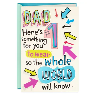 #1 Daughter Funny Card for Dad With Pin for only USD 6.59 | Hallmark