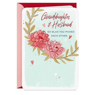 So Glad You Picked Each Other Valentine's Day Card for Granddaughter and Her Husband for only USD 2.99 | Hallmark