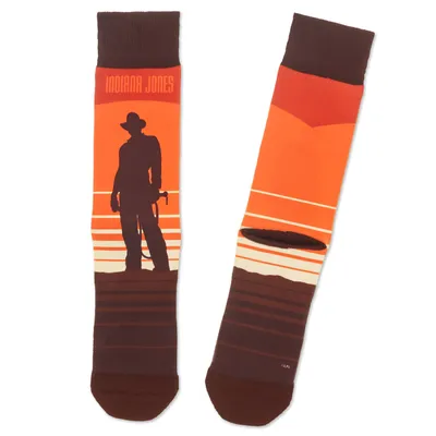 Indiana Jones™ Indy Silhouette Novelty Crew Socks for only USD 14.99 | Hallmark