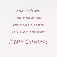 You Make Us Happy and Proud Christmas Card for Son for only USD 6.59 | Hallmark