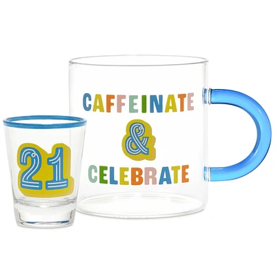 Glass 21st Birthday Mug and Shot Glass Bundle for only USD 19.99 | Hallmark