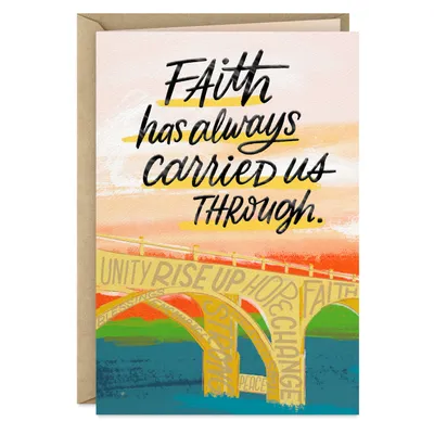 Faith Has Always Carried Us Through Encouragement Card for only USD 3.99 | Hallmark